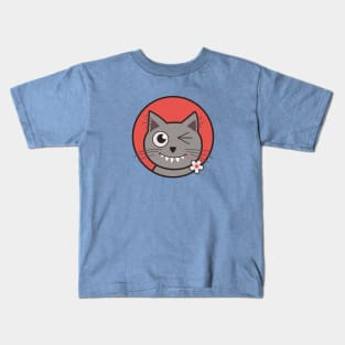 Winking Kitty Kids T-Shirt